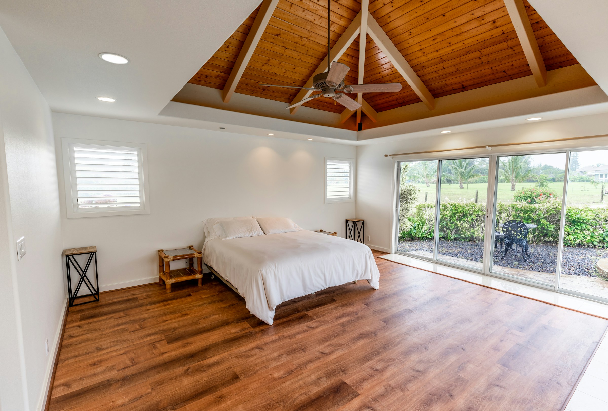 Stunning open-plan interior with premium flooring throughout connecting living and dining spaces