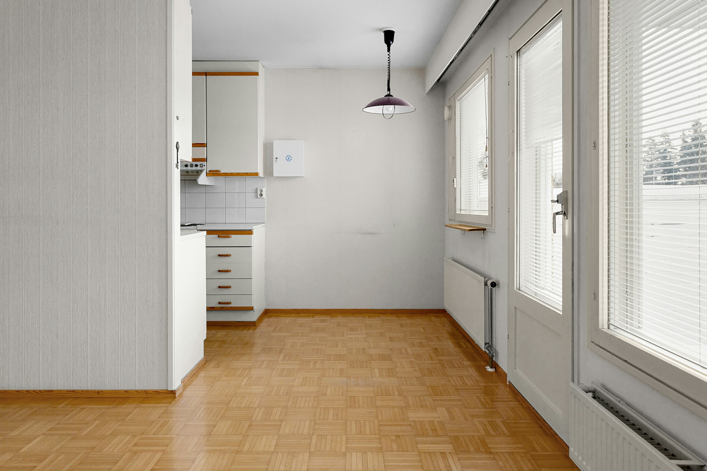Warm luxury interior with engineered wood flooring over underfloor heating system